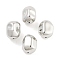 CCB Plastic Beads, Rectangle, Platinum, 15x11x12mm, Hole: 1.4mm, about 388pcs/500g