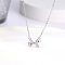 Non-Tarnish Stainless Steel Bowknot Pendant Necklace for Women, Cable Chains