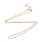 Brass Ball Chains Necklace Making, with Iron Chain Extender and 304 Stainless Steel Lobster Claw Clasps, Golden, 23.03 inch(58.5cm)