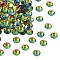 Preciosa® MAXIMA Crystal No Hotfix Flatback Stones, Czech Crystal, Aluminium Layer, Round(438 11 615 Chaton Rose), 00030 281 Vitrail Medium, SS12(3~3.2mm)