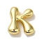 Rack Plating Brass Pendants, Balloon Letter Charms, for Personalized Name Necklaces Making, Cadmium Free & Lead Free, Long-Lasting Plated, Real 18K Gold Plated, Letter K, 22x19.5x6.5mm, Hole: 2.5mm