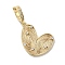 Brass Micro Pave Clear Cubic Zirconia European Dangle Charms, Cadmium Free & Nickel Free & Lead Free, Large Hole Heart Pendant, Real 18K Gold Plated, 29mm, Heart: 20x16x2mm, Hole: 6x4.8mm