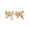 304 Stainless Steel Charms, Bowknot Charms, Real 14K Gold Plated, 9.5x10x4.5mm, Hole: 1.2mm