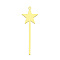 201 Stainless Steel Pendants, Laser Cut, PVD Vacuum Plating, Star, Golden, 35x12x1mm, Hole: 1mm