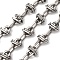 304 Stainless Steel knot Link Chains, Unwelded, Stainless Steel Color, 11x6.5x1.4mm