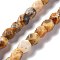 Natural Crazy Lace Agate Beads Strands, Faceted, Rhombus, 10~12x8~10x8~10mm, Hole: 1.2mm, about 34pcs/strand, 15.1''~15.9''(38~40cm)