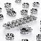 Brass Rhinestone Spacer Beads, Grade AAA, Wavy Edge, Nickel Free, Gunmetal, Rondelle, Crystal, 8x3.8mm, Hole: 1.5mm