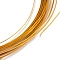 5M Aluminum Wire, Flat, for DIY Craft, Orange Red, 1x0.3mm, about 16.40 Feet(5m)/Roll