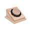 Wood Bracelet Display Stands, Rectangle, Bisque, 9x8.5x5.3cm