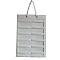 Wall-mounted Non-woven Fabric Claw Hair Clips Storage Bag, Rectangle, WhiteSmoke, 50x35cm