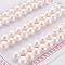 Natural Cultured Freshwater Pearl Beads, Grade 3A, Half Drilled, Rondelle, Floral White, 7~8x6mm, Hole: 0.8mm, about 66pcs/board