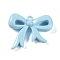 Spray Painted Opaque Acrylic Pendants, Bowknot, Light Sky Blue, 40.5x49x11.5mm, Hole: 3.5mm