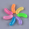 Translucent Resin Beads, Imitation Jade, No Hole/Undrilled, Pea, Mixed Color, 20.5x8~8.5x7mm