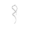 304 Stainless Steel Big Pendants, Silk Ribbon Shape Charm, Stainless Steel Color, 60x19mm