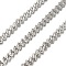 304 Stainless Steel Link Chains, Unwelded, Stainless Steel Color, 6x6x2mm