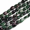 Natural Ruby in Zoisite Beads Strands, Tumbled Stone, Nuggets, 10~15x7.5~11.5x7.5~12.5mm, Hole: 1mm, about 36pcs/Strand, 15.67 inch(39.8 cm)