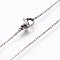 Non-Tarnish 304 Stainless Steel Cable Chain Necklaces, with Lobster Claw Clasps, Stainless Steel Color, 19.68 inch(50cm)