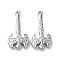 Non-Tarnish 304 Stainless Steel Pendants, Axe with Trinity Knot Charm, Stainless Steel Color, 34x16.5x4mm, Hole: 1.3mm