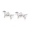 Tibetan Style Alloy Puppy Pendants, Labrador Retriever Dog, Lead Free and Cadmium Free, Antique Silver, 23x14.5x3mm, Hole: 2mm