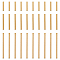 60Pcs 3 Style 304 Stainless Steel Tube Beads, Golden, 10~25x1.5mm, Hole: 1mm, 20pcs/style