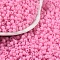 Opaque Acrylic Beads, Round, Pearl Pink, 3x2.5mm, Hole: 1.2mm, about 48000pcs/500g