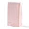Rectangle Kraft Paper Bags, None Handles, Gift Bags, Pink, 13x8x24cm