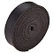 Micro Fiber Imitation Leather Cord, Flat Braided Leather Cord, for Bracelet & Necklace Making, Black, 15x1.5mm, about 2.18 yards(2m)/strand