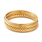7Pcs PVD Vacuum Plating 304 Stainless Steel Ring Bangles Set for Women, Golden, 2mm, Inner Diameter: 2-1/2 inch(6.3cm)