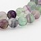 Natural Rainbow Fluorite Round Bead Strands, 10mm, Hole: 1mm, about 40pcs/strand, 14.96 inch(38cm)
