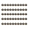 Golden Plated Alloy Charms, with Enamel, Enamelled Sequins, Flat Round, Black, Letter.T, 14x12x2mm, Hole: 1.5mm, 50pcs/Box