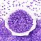 Transparent Inside Colours Glass Seed Beads, Cube, Medium Purple, 3.8~4x3.6~4x3.6~4mm, Hole: 1.4~1.5mm, about 4090pcs/pound