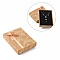 Cardboard Jewelry Set Boxes, with Sponge Pad Inside, Rectangle, BurlyWood, 16x12.5x3.6cm