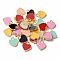 Alloy Enamel Charms, Heart, Light Gold, Mixed Color, 12x10x2mm, Hole: 2mm