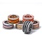 Segment Dyed Waxed Polyester Cord, Twisted Round Cord, Mixed Color, 1mm, about 49.21 Yards(45m)/Roll