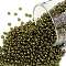 TOHO Round Seed Beads, Japanese Seed Beads, (324) Gold Luster Moss Green, 11/0, 2.2mm, Hole: 0.8mm, about 5555pcs/50g