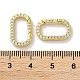 Застежки из латуни с микропаве и цирконием KK-Z039-06B-G-3