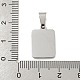 Подвески из натуральной белой ракушки из нержавеющей стали 304 STAS-S130-03P-M-3