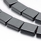 Немагнитные синтетический гематит бисер пряди G-P341-45-6x8mm-1