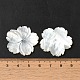 Натуральные белые бусины из ракушек SHEL-M021-08B-4