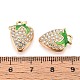 Rhinestone сплава и эмали подвески PALLOY-T092-42G-01-3