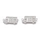 Звенья из латуни mirco pave прозрачные кубические циркония ZIRC-A012-04P-1