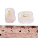 Прямоугольные натуральные рунические камни из розового кварца G-Z059-01C-3