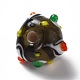 Ручной работы ухабистым Шарики Lampwork LAMP-E023-02-3