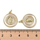 Латунные микропаве прозрачные подвески с фианитом KK-H466-06G-3