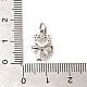 Латунные микропаве прозрачные подвески с фианитом KK-L225-031P-3
