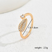 Сладкое кольцо в форме листа в корейском стиле для дам EW1814