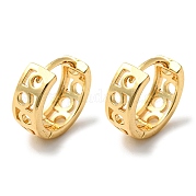 Серьги-кольца из латуни EJEW-M236-01B-G