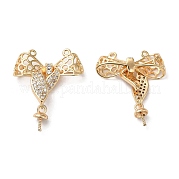 Латунные микро проложить кубического циркония подвески KK-C028-20G