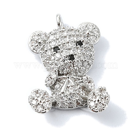 Подвески из кубического циркония с покрытием из латуни KK-M282-40P-1