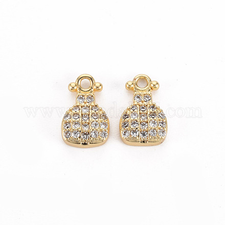 Латунные микропаве прозрачные кубические циркониевые подвески KK-S356-465-NF-1